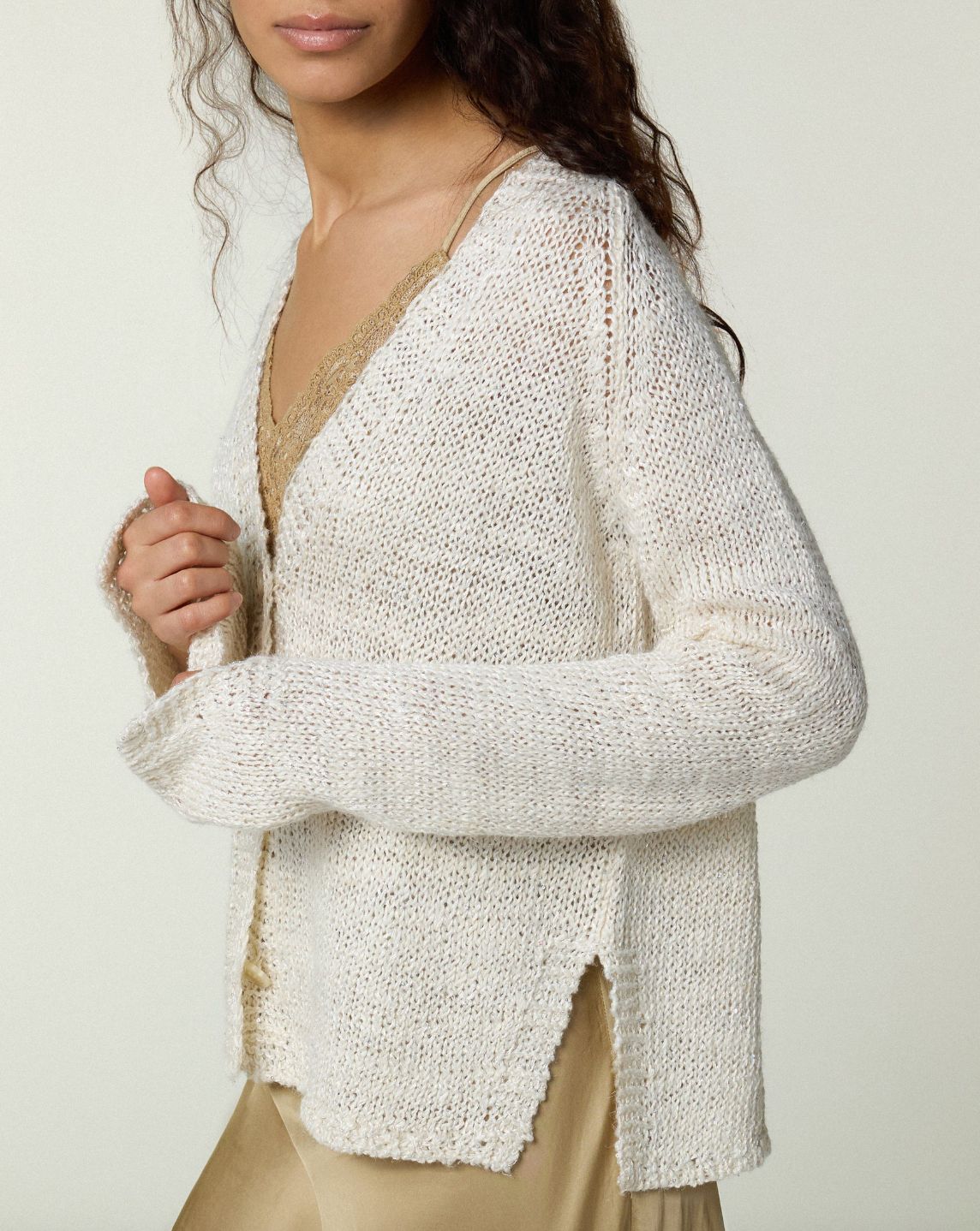 Scaglione Linen Cardigan
