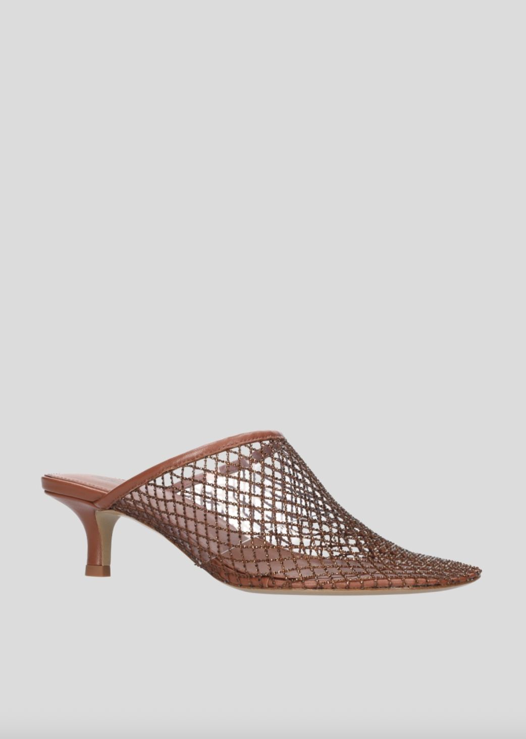 Lola Cruz Low Ruby Mule in Terracotta