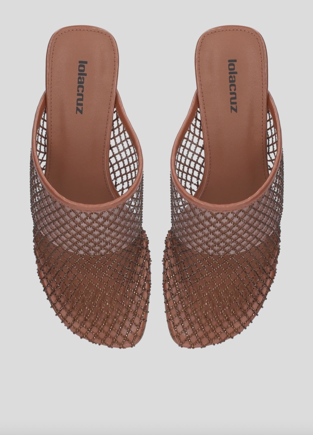 Lola Cruz Low Ruby Mule in Terracotta