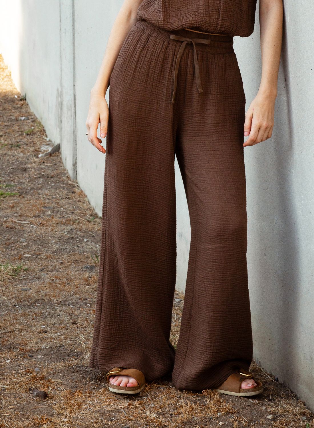 Caydn Bailey Wide Leg Pant, Color: Mocha, Size: XS