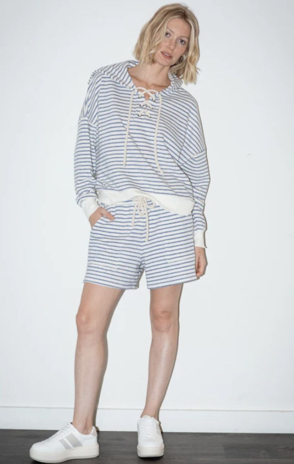 Caydn Jordan Lace Up Hoodie