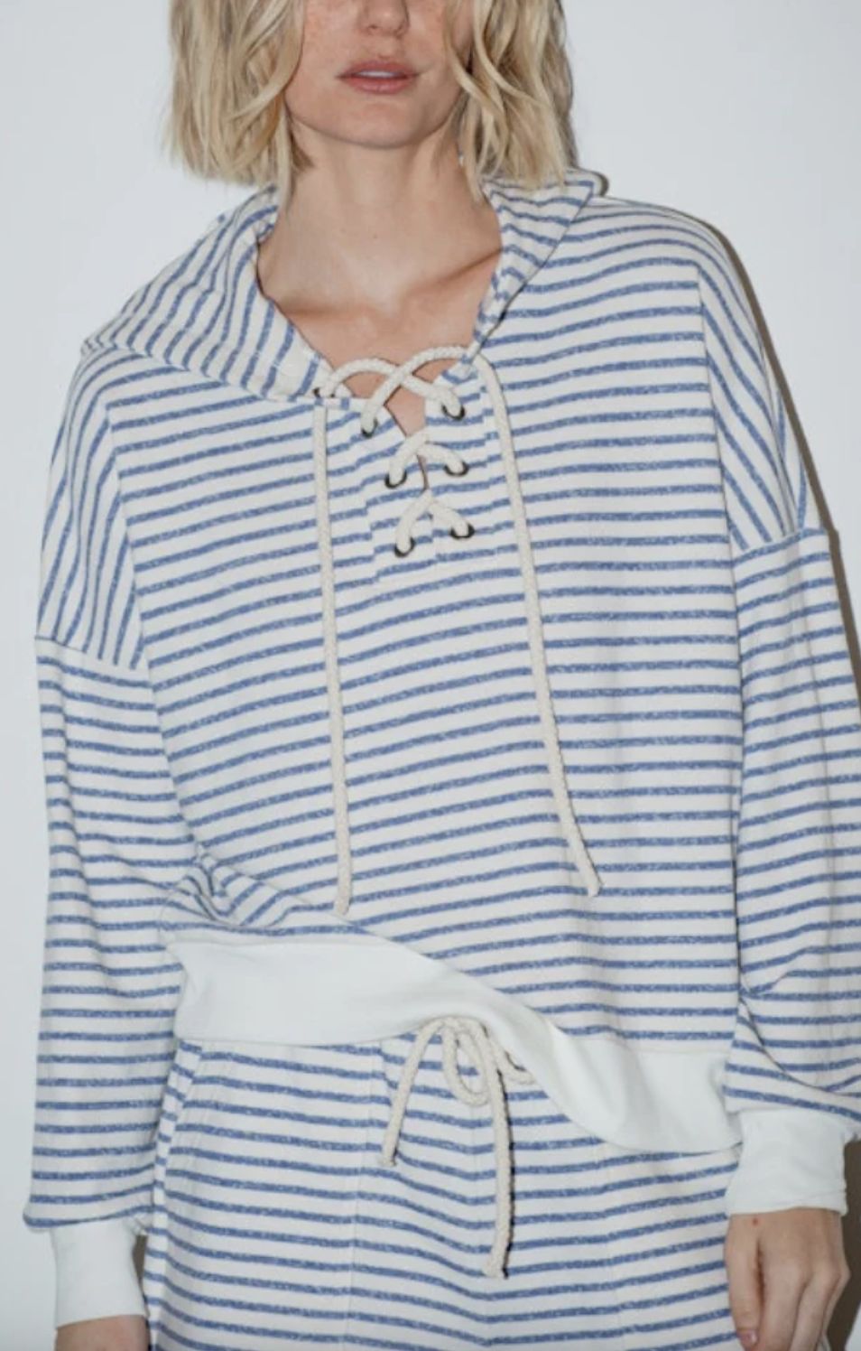 Caydn Jordan Lace Up Hoodie