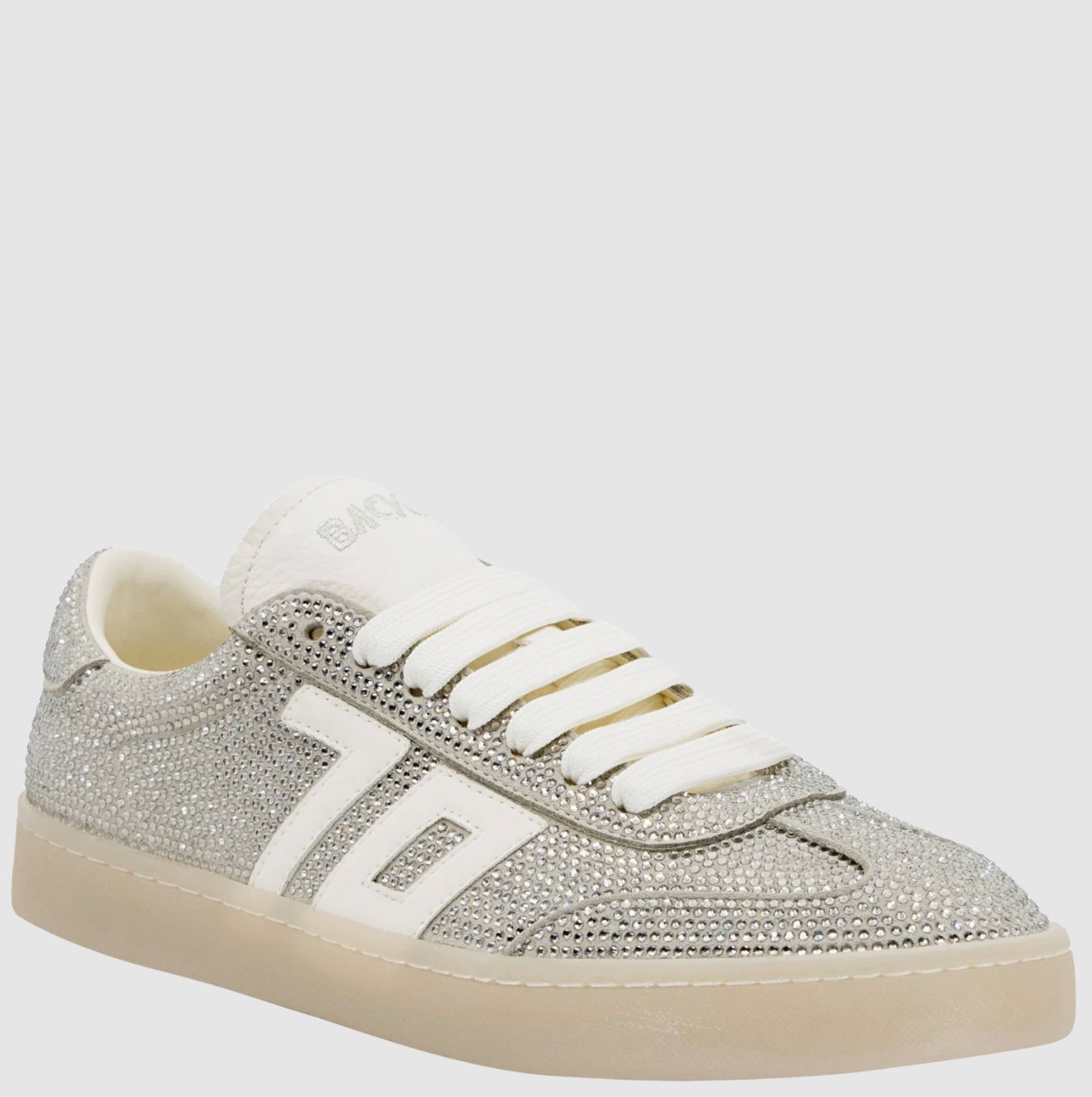 Back 70 Smart Rhinestone Sneaker, Color: Silver, Size: 36