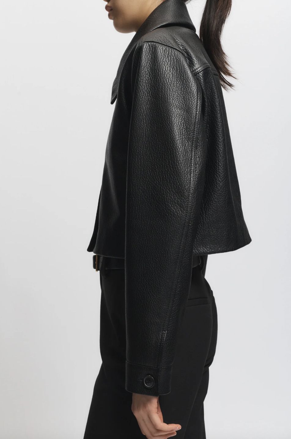 Saint Art Lomand Crinkle Leather Jacket