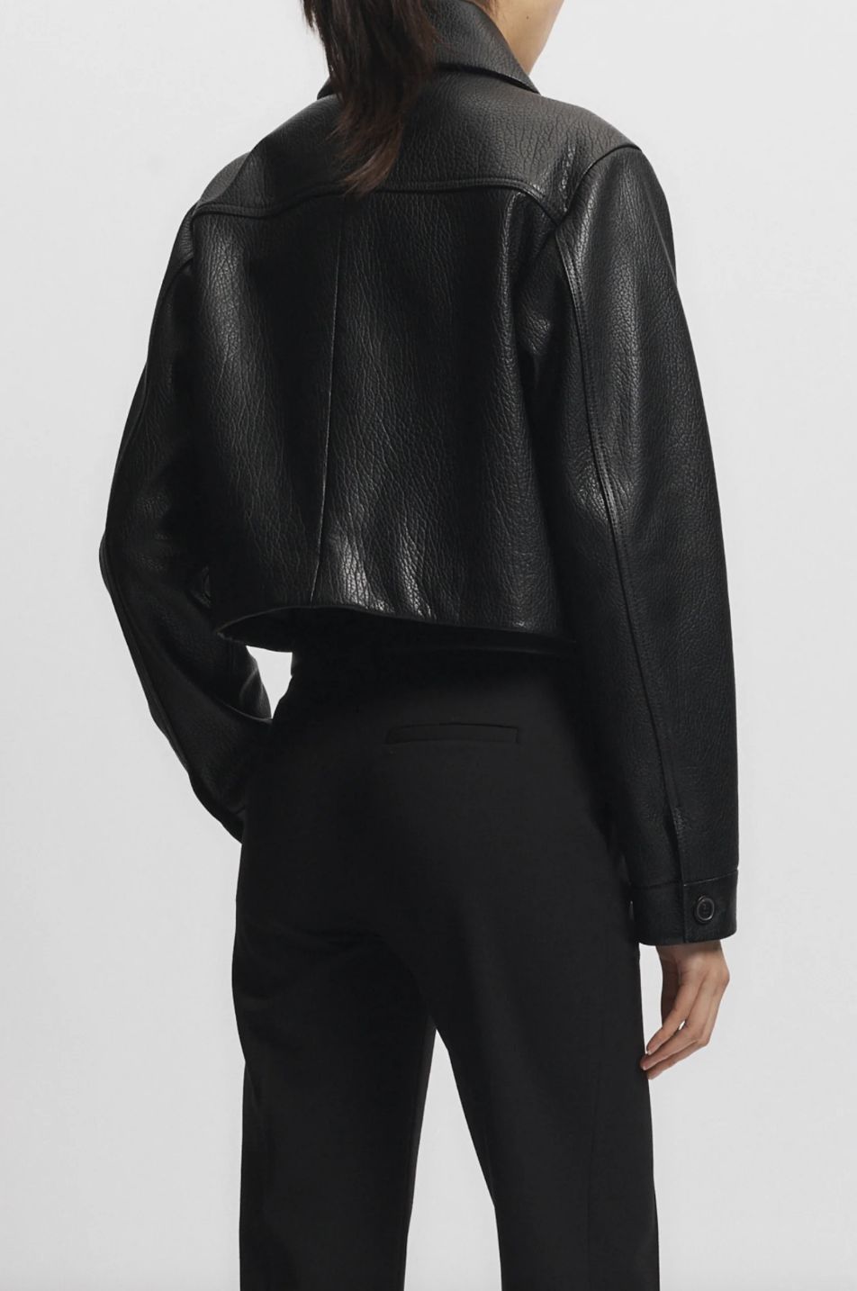 Saint Art Lomand Crinkle Leather Jacket