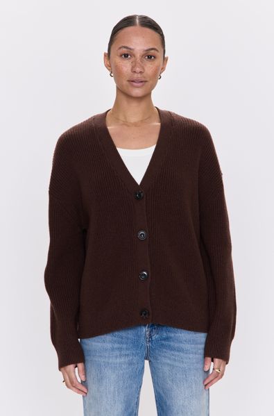 Pistola Orla Relaxed Cardigan, Color: Chocolate, Size: XS