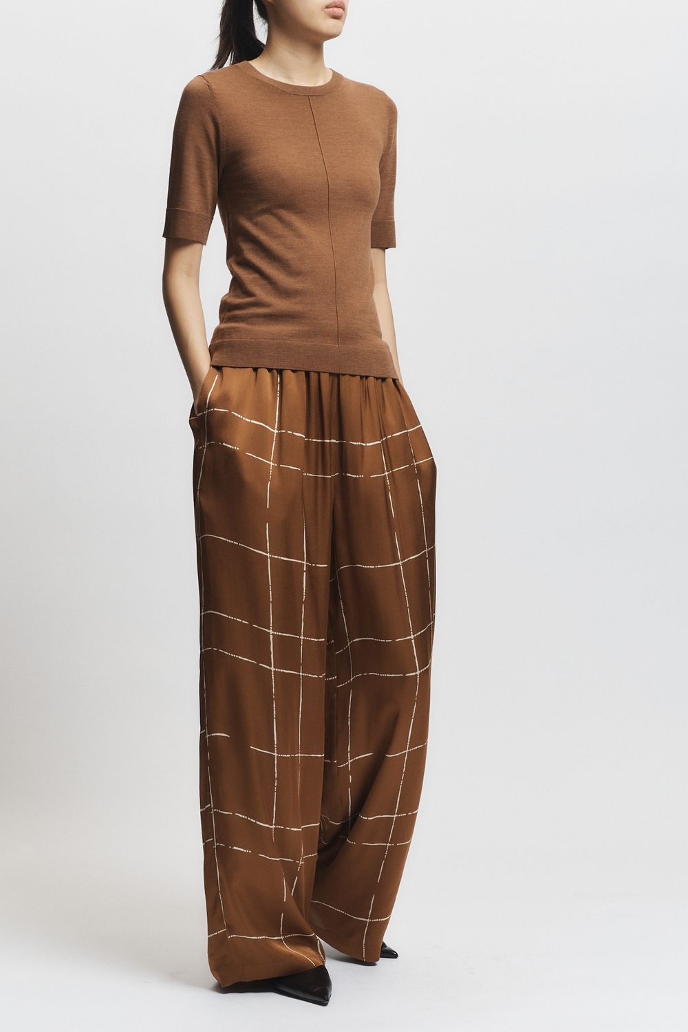 Saint Art Lucia Sweater, Color: Clove, Size: XS