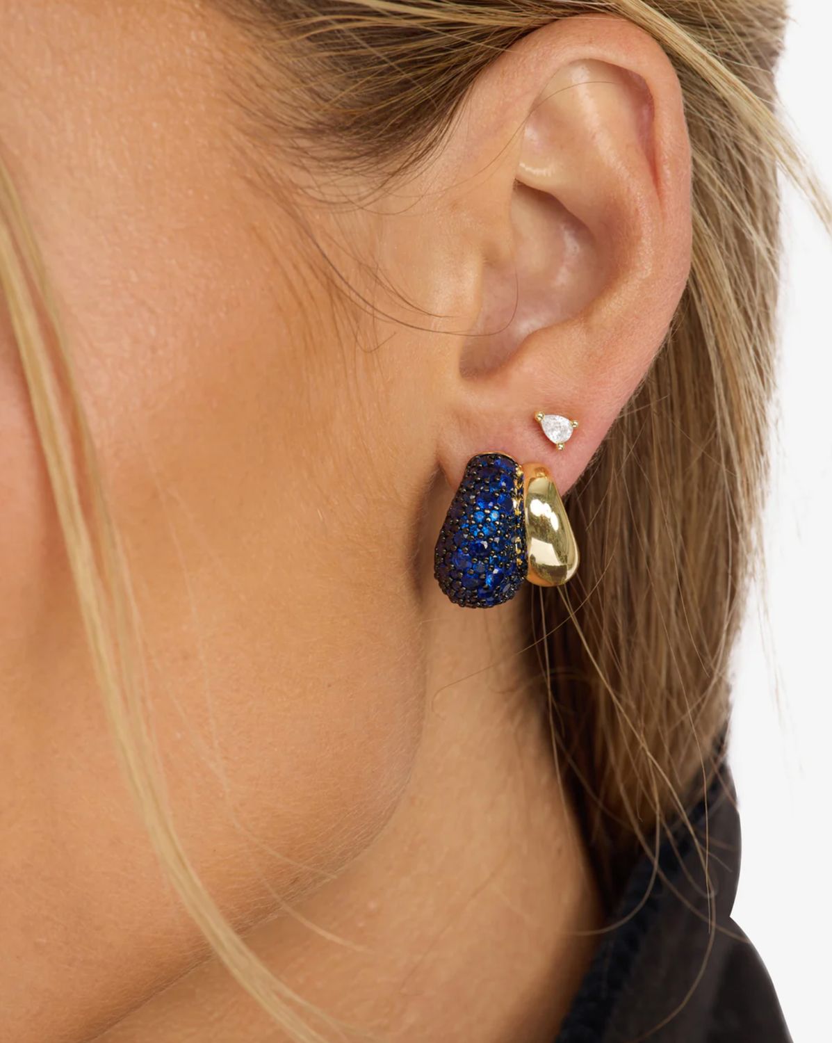 Melinda Maria Norah Loves a Pave Double Hoop