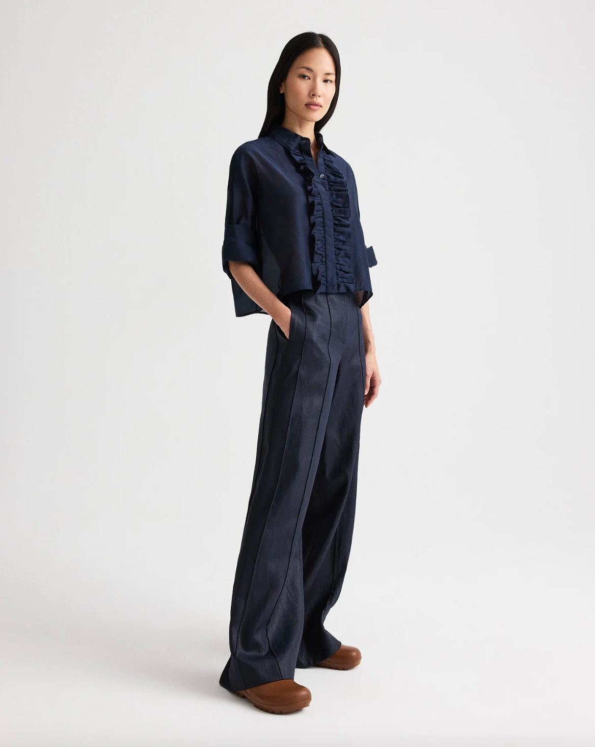 TWP Next Ex Top with Ruffle Detail