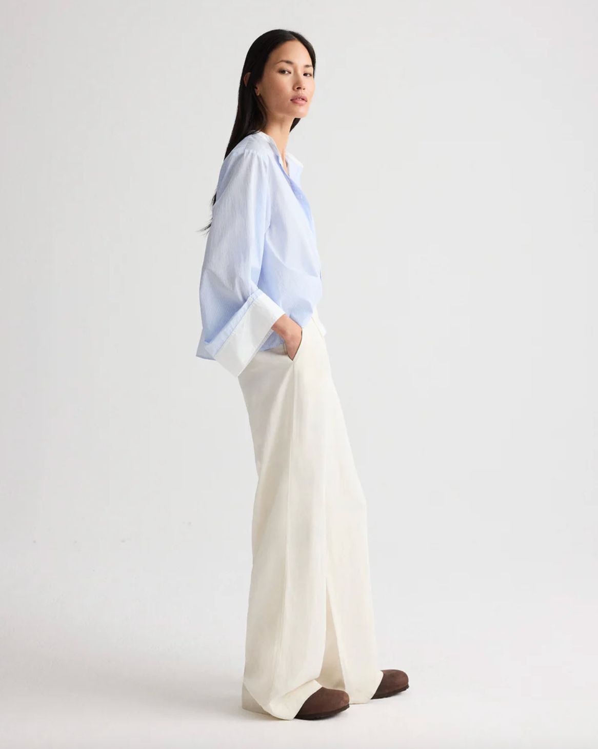 TWP Beau Shirt in Blue Haven