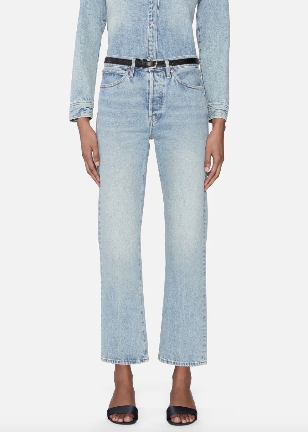 Frame The Verticle Crop Jean in Drift