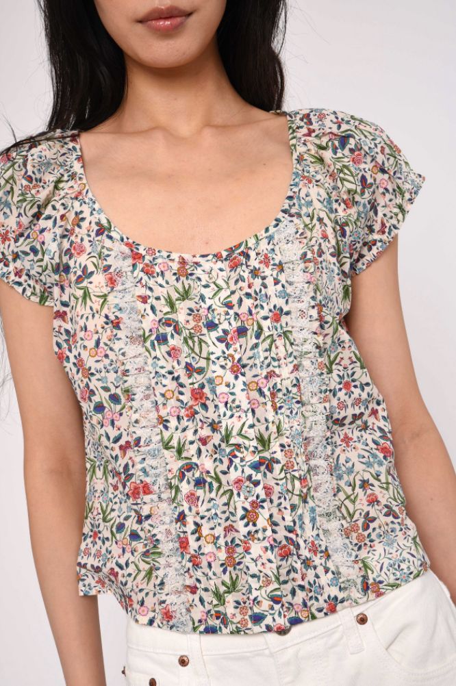 Love the Label Vanda Top in Liberty Tapestry