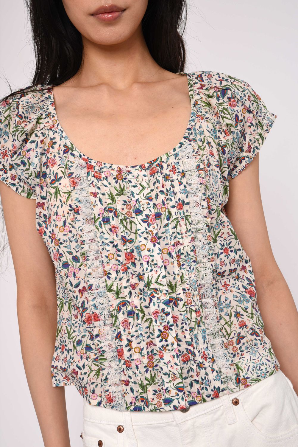 Love the Label Vanda Top in Liberty Tapestry, Color: Tapestry Liberty, Size: XS