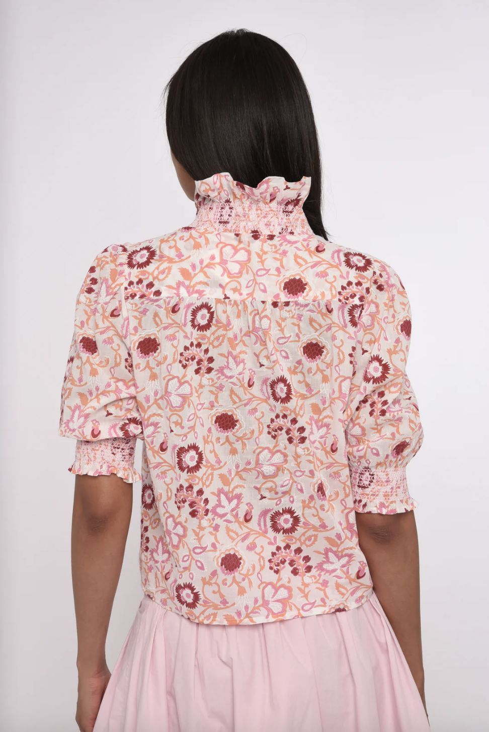 Love the Label Zuri Top in Dara Block Print