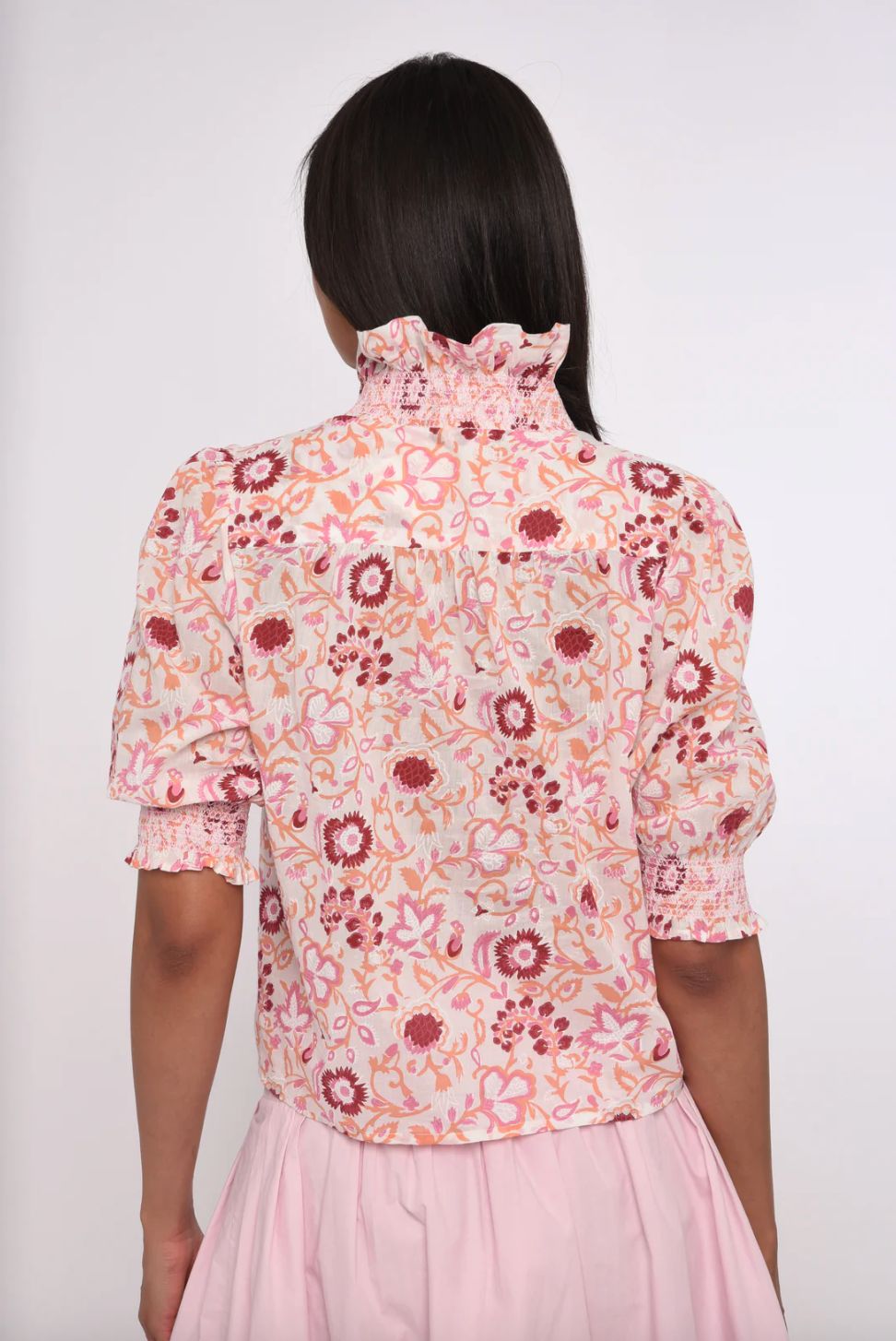Love the Label Zuri Top in Dara Block Print