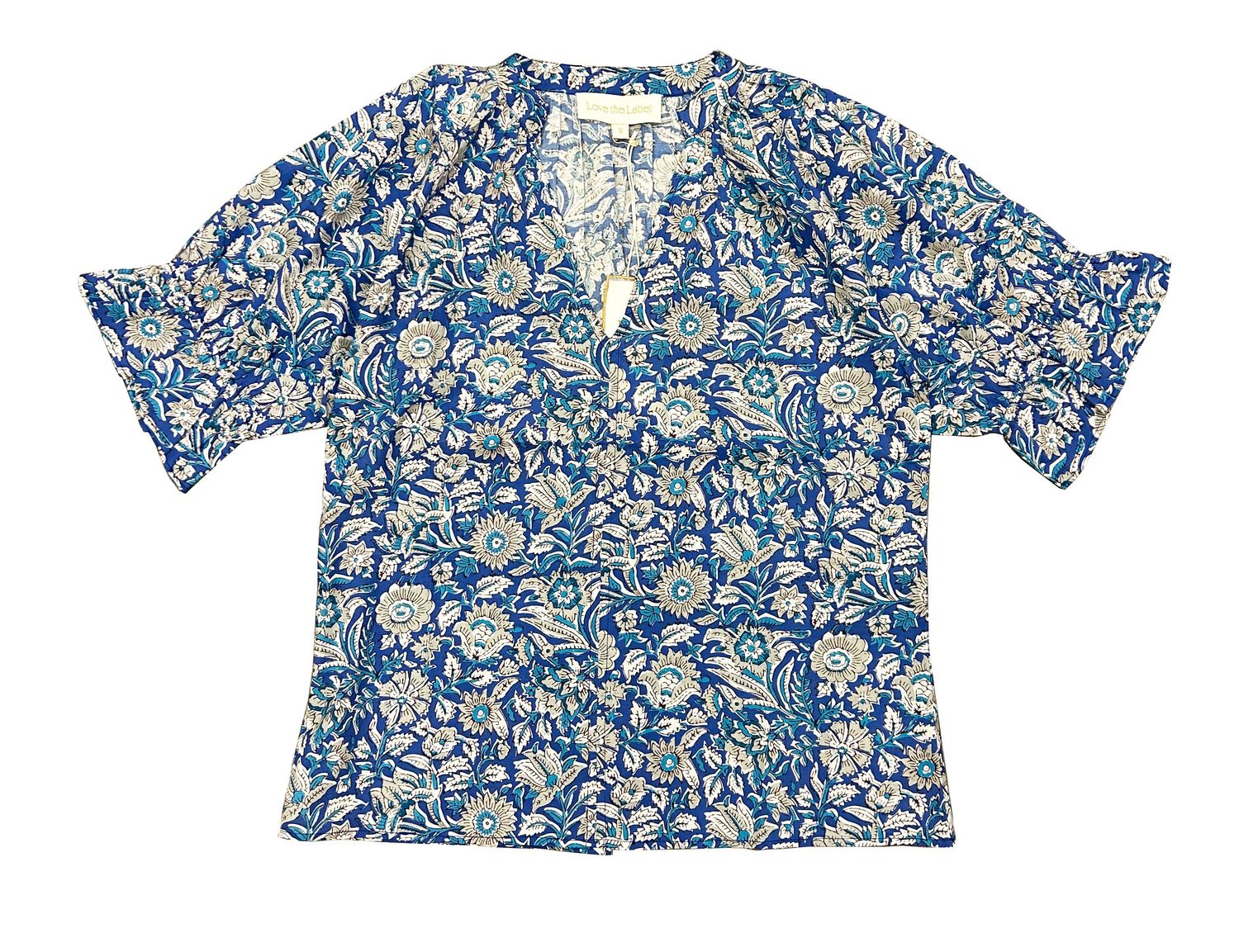 Love the Label Poet Top, Color: Queenie Blue, Size: XS