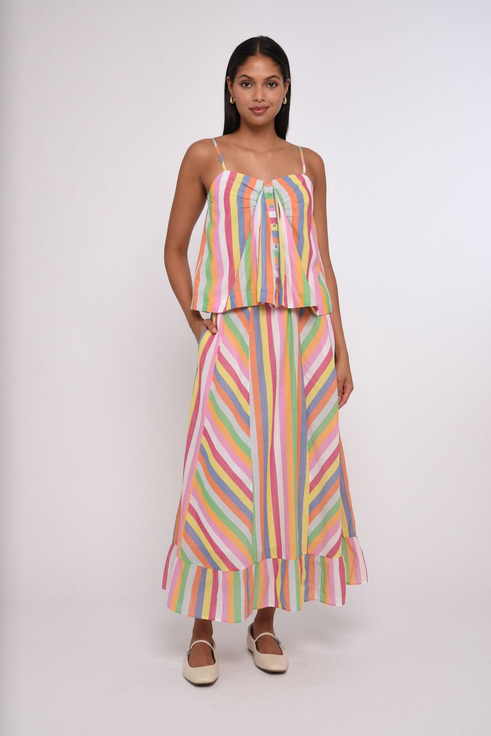 Love the Label Nova Top in Surya Stripe