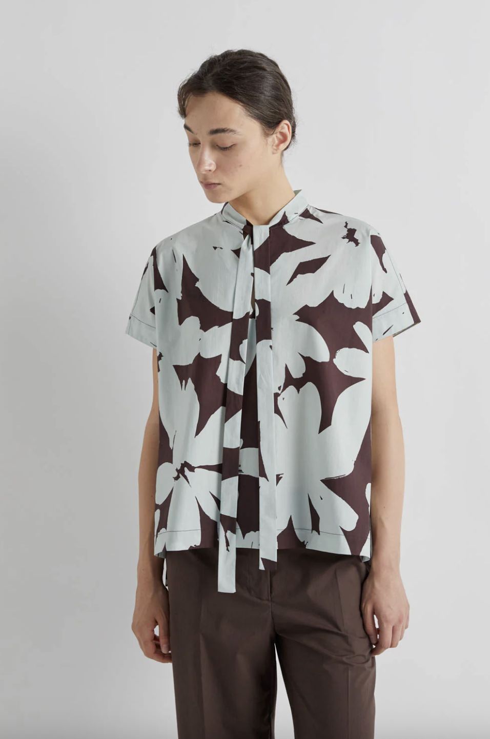 Meimeij Floral Cotton Blouse