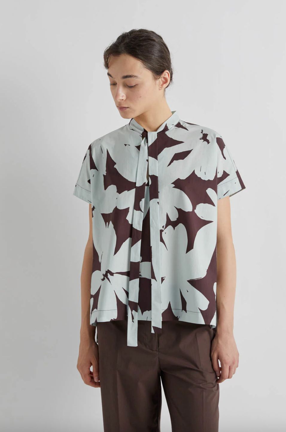 Meimeij Floral Cotton Blouse