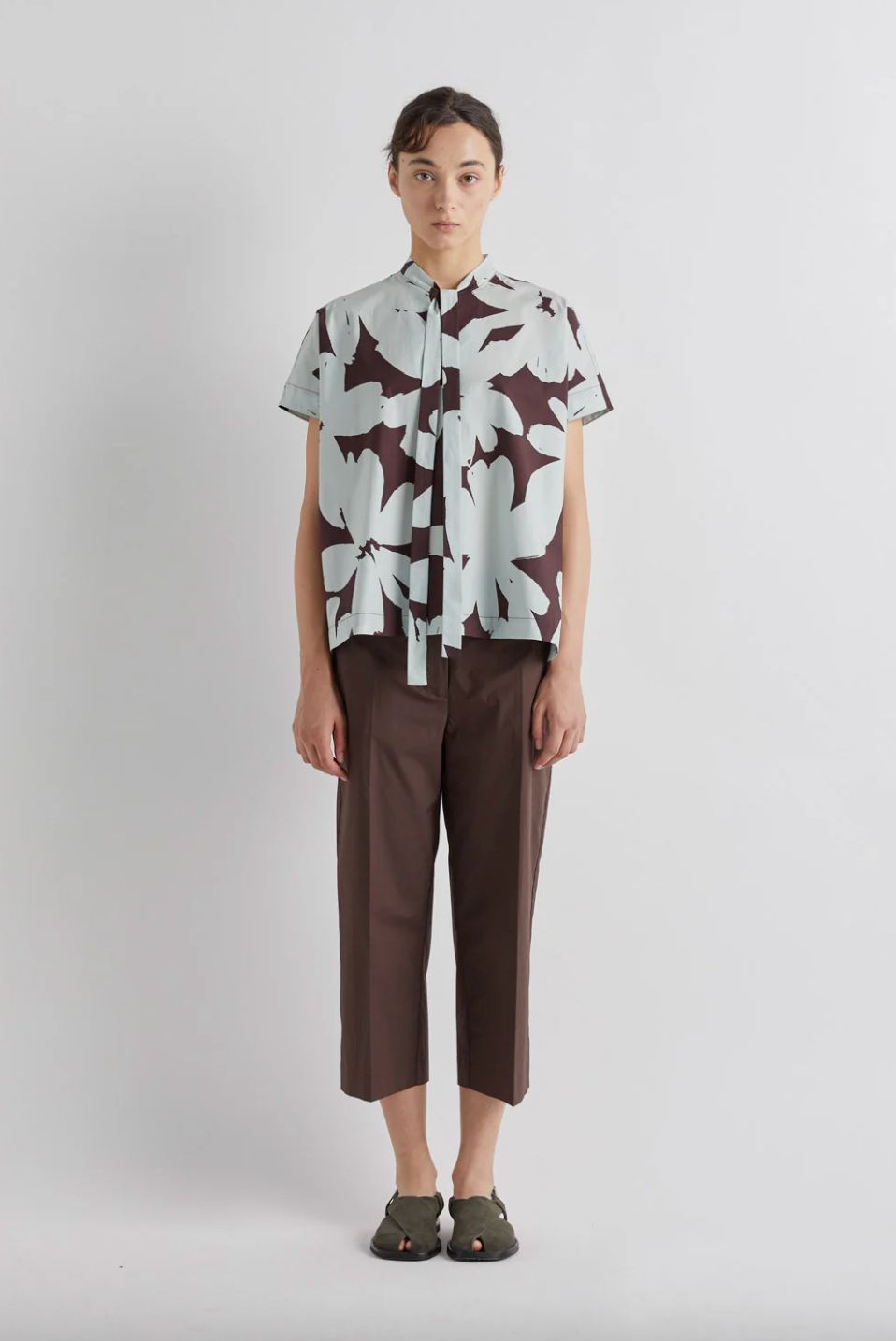 Meimeij Floral Cotton Blouse