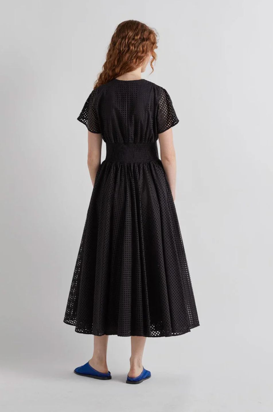Meimeij Laser Cut Belted Dress