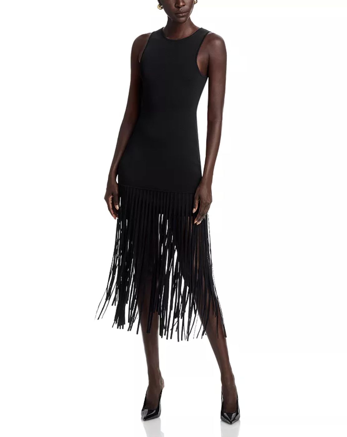 Toccin Margaux Mini Dress with Fringe