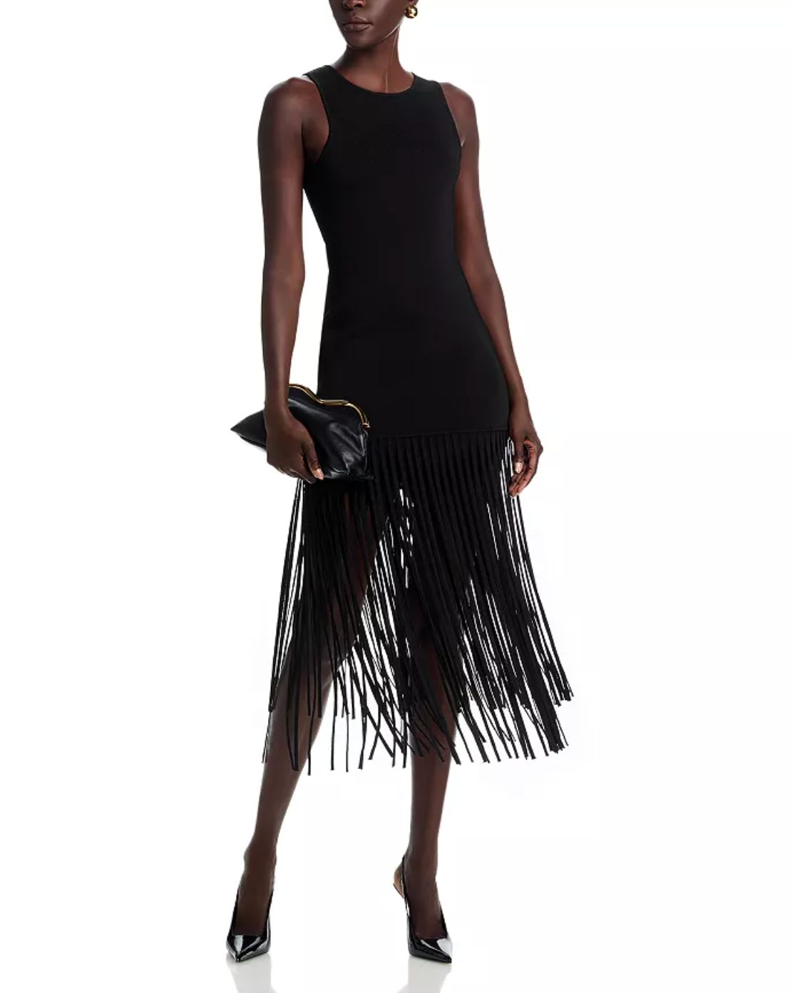 Toccin Margaux Mini Dress with Fringe