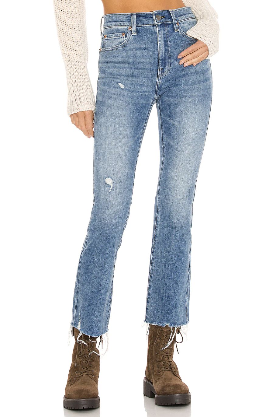 Lennon High-Rise Cropped Boot Jeans Jean in Zuma
