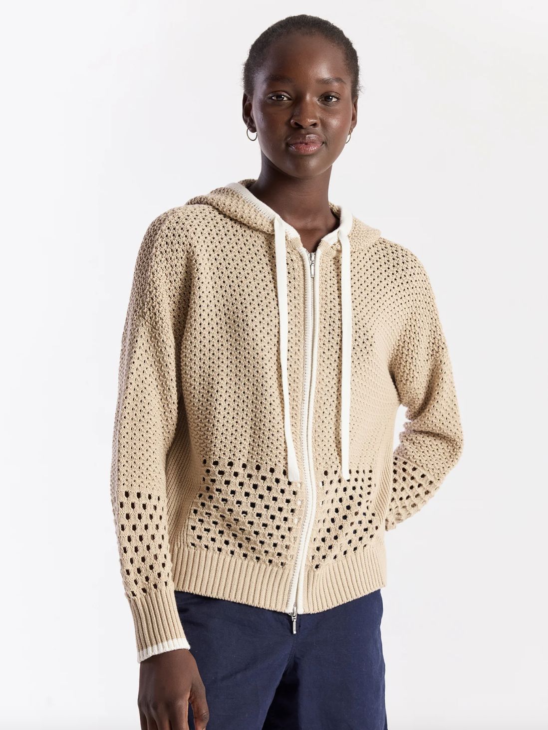 WISPR by Brodie Mix Pointelle Zip Hoodie