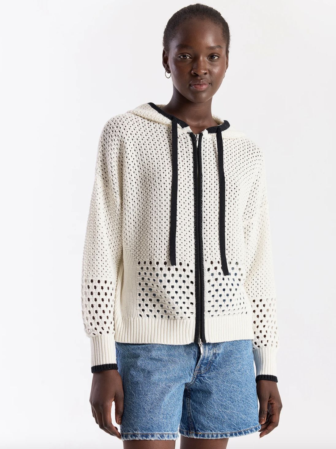 WISPR by Brodie Mix Pointelle Zip Hoodie