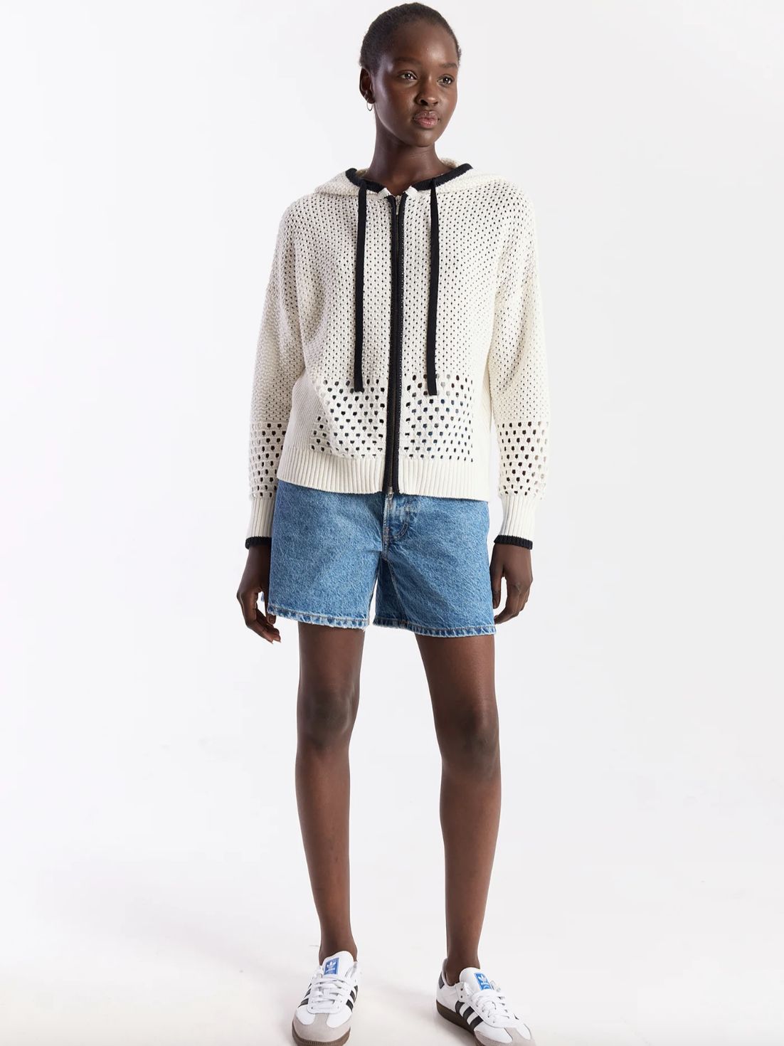 WISPR by Brodie Mix Pointelle Zip Hoodie