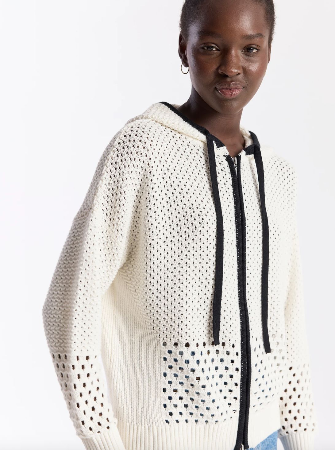 WISPR by Brodie Mix Pointelle Zip Hoodie