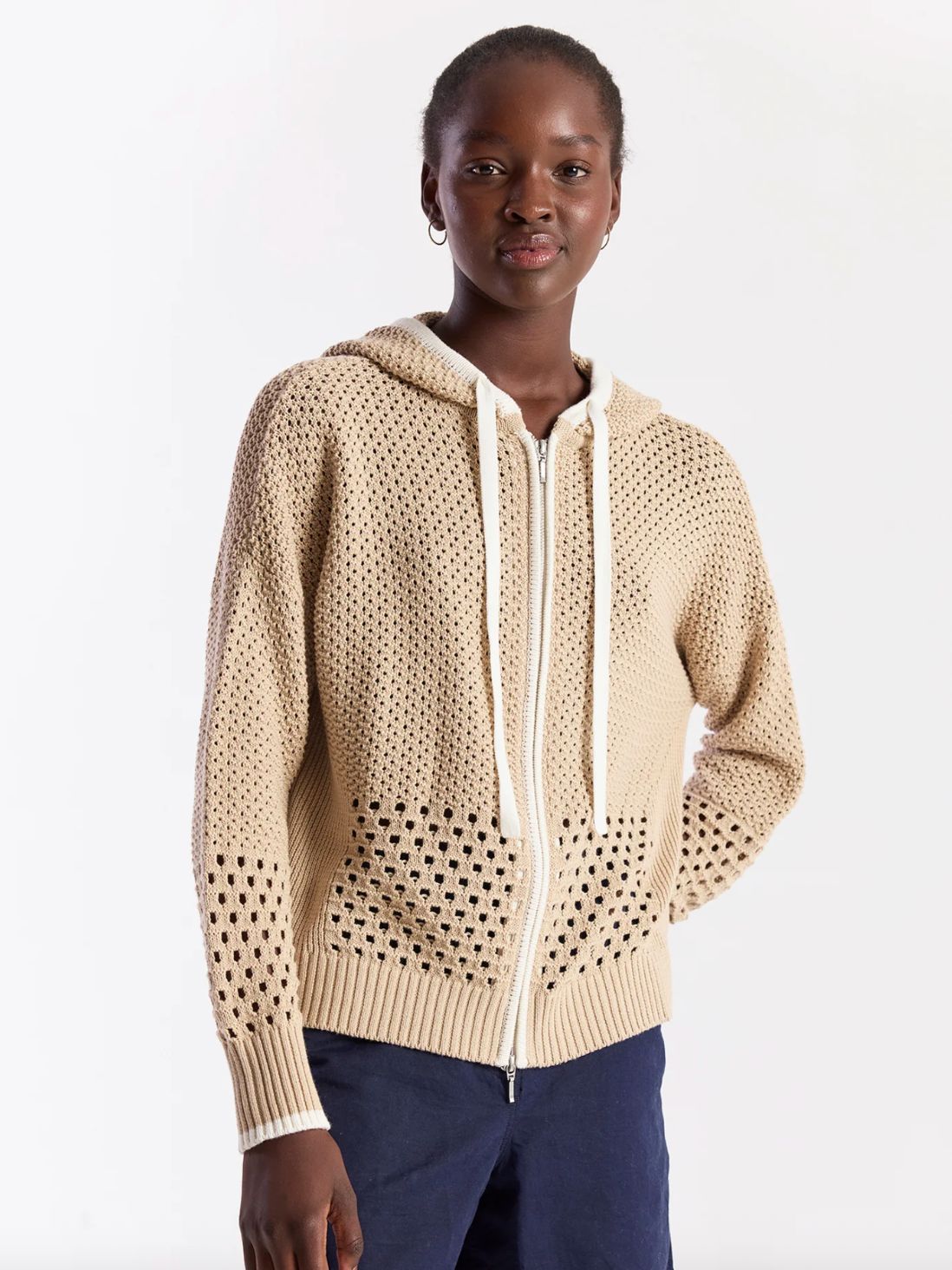 WISPR by Brodie Mix Pointelle Zip Hoodie