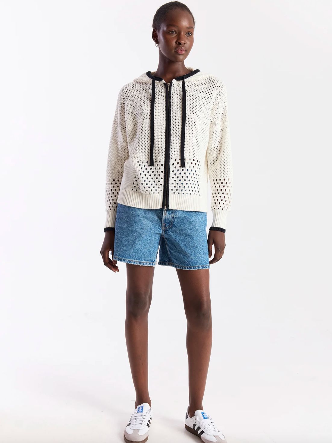 WISPR by Brodie Mix Pointelle Zip Hoodie