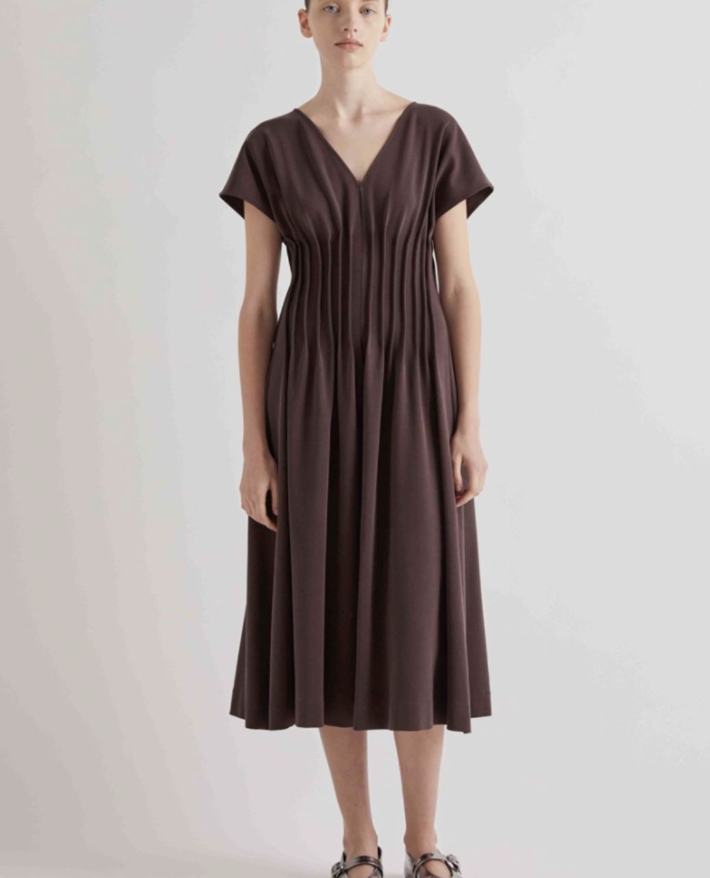 Meimeij Fitted Pleat Dress