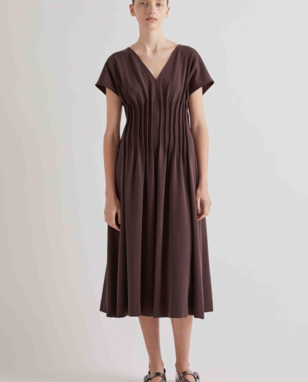 Meimeij Fitted Pleat Dress