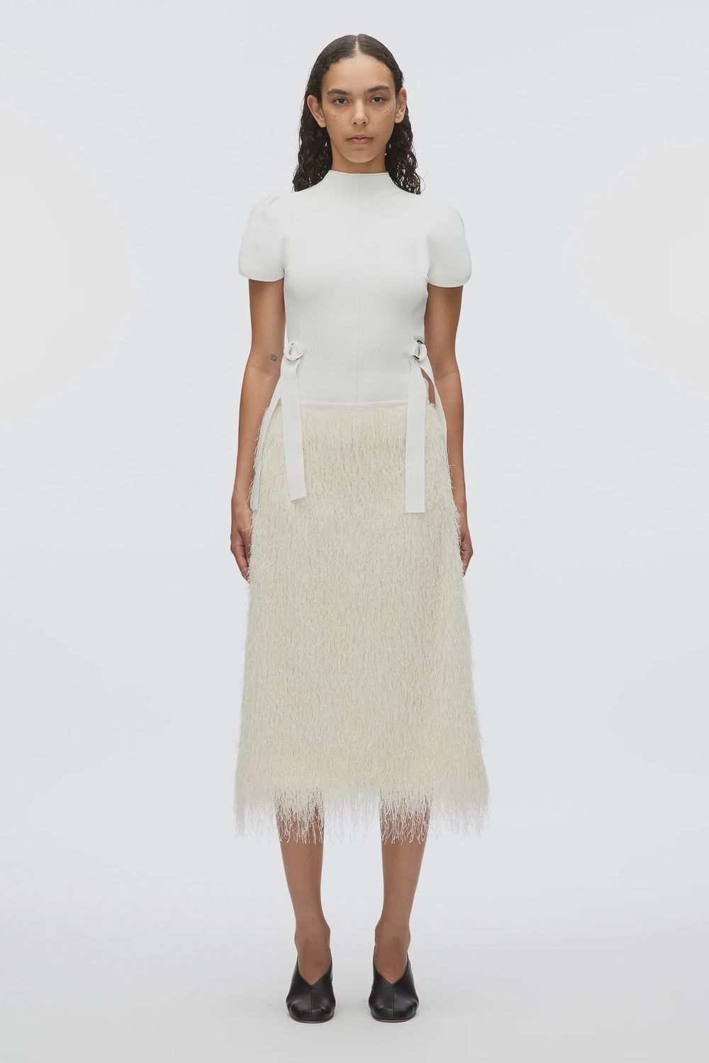 Phillip Lim Compact Rib Tulip Top