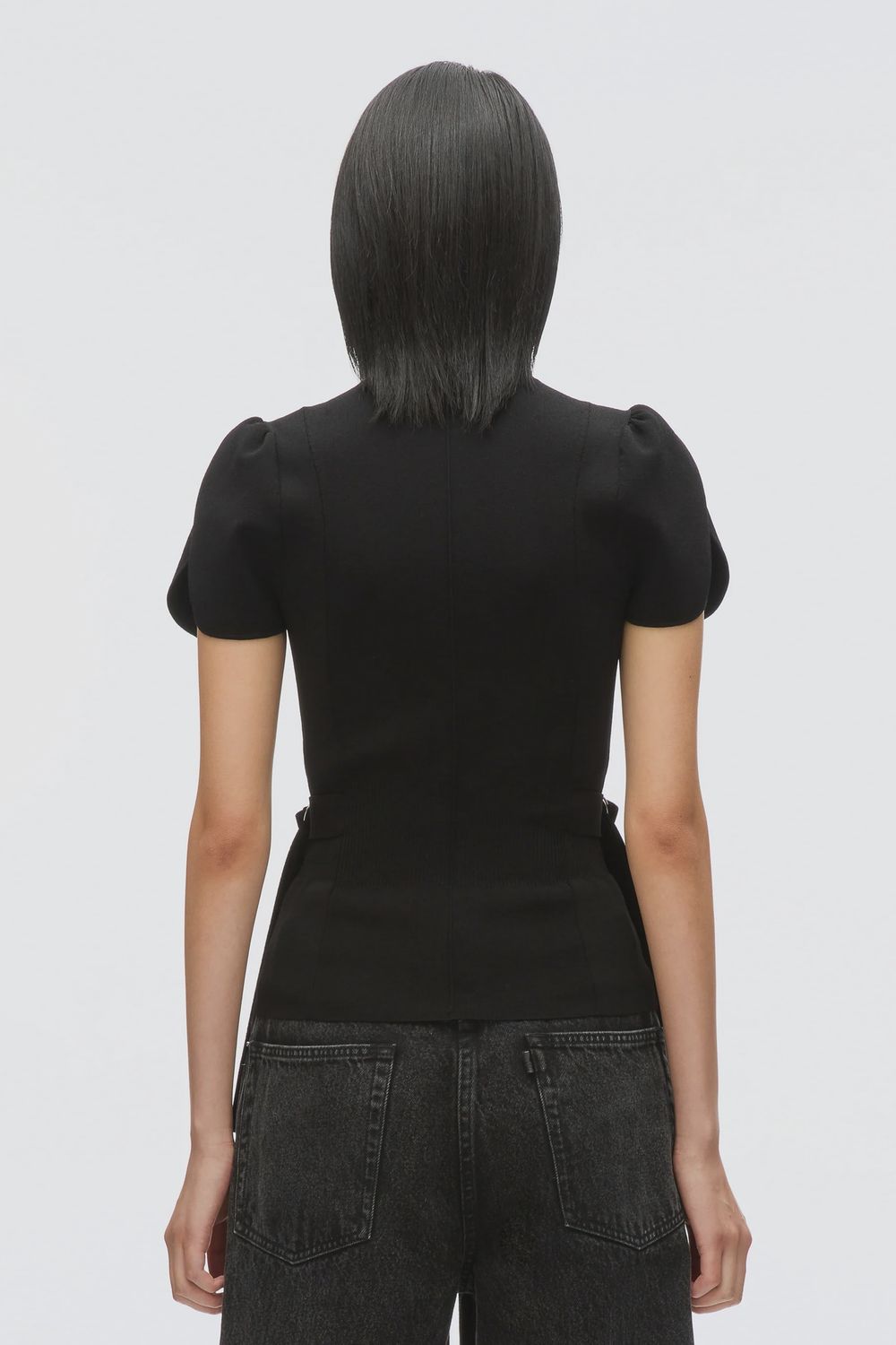 Phillip Lim Compact Rib Tulip Top