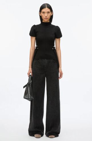 Phillip Lim Compact Rib Tulip Top