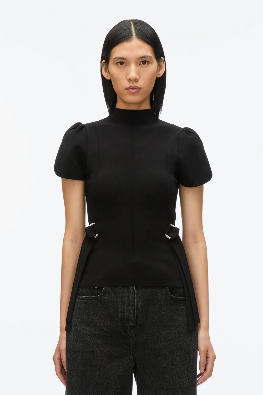 Phillip Lim Compact Rib Tulip Top