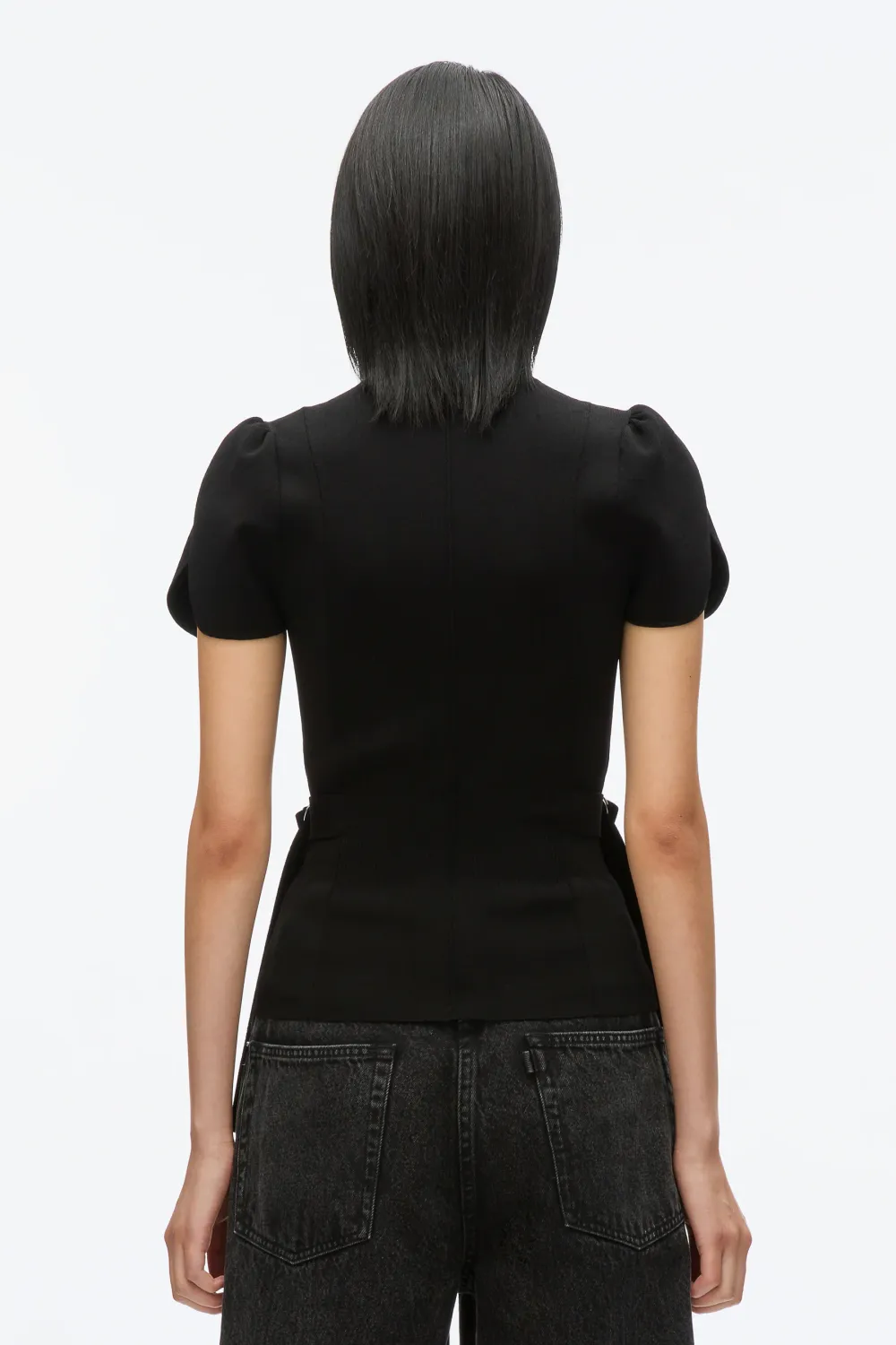 Phillip Lim Compact Rib Tulip Top