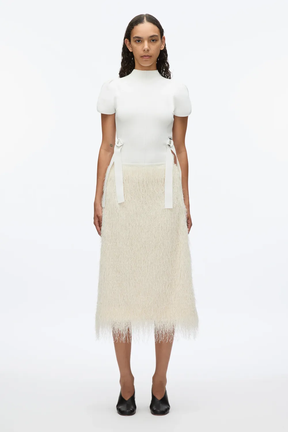 Phillip Lim Compact Rib Tulip Top