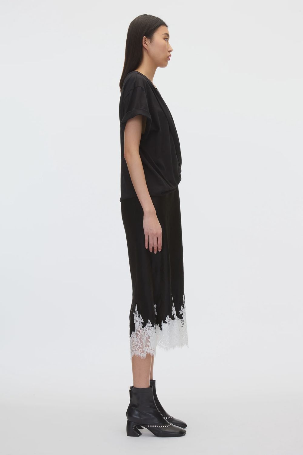 Phillip Lim Draped T-Shirt Slip Combo Dress