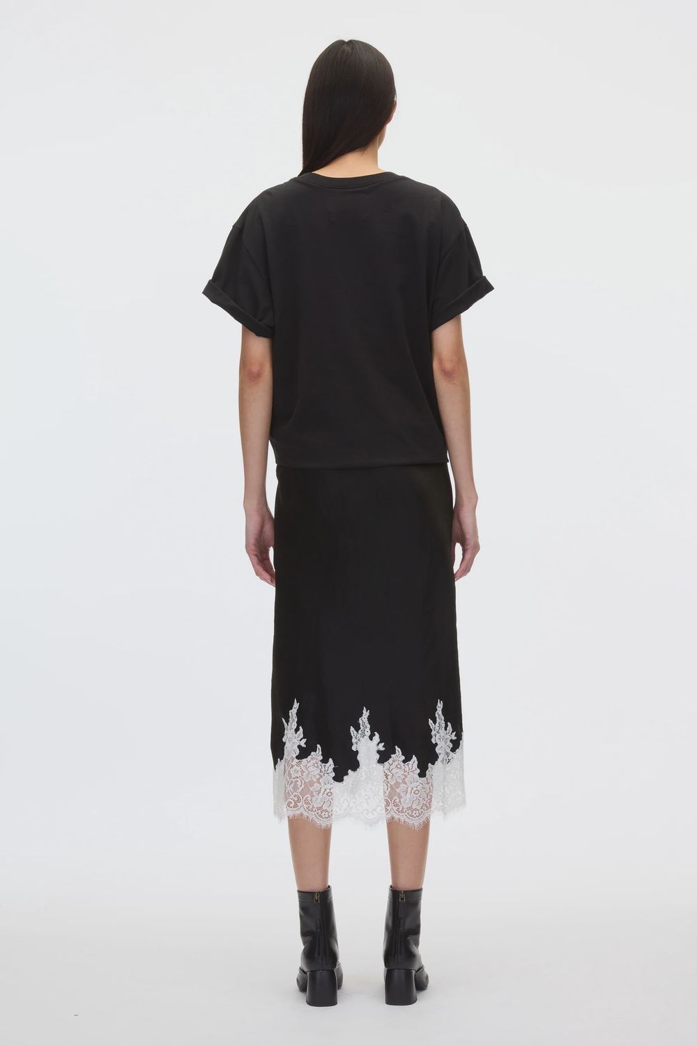 Phillip Lim Draped T-Shirt Slip Combo Dress