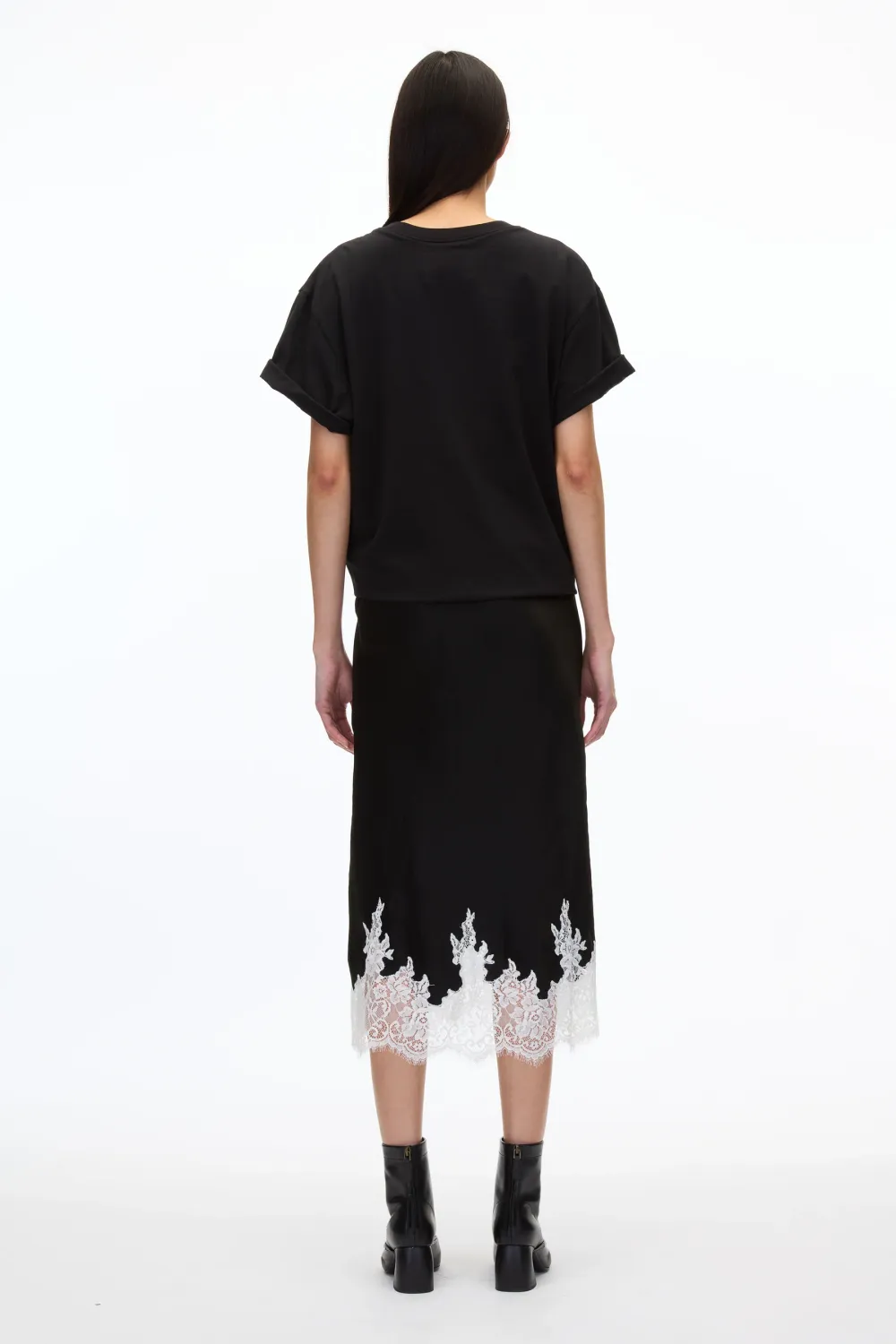 Phillip Lim Draped T-Shirt Slip Combo Dress