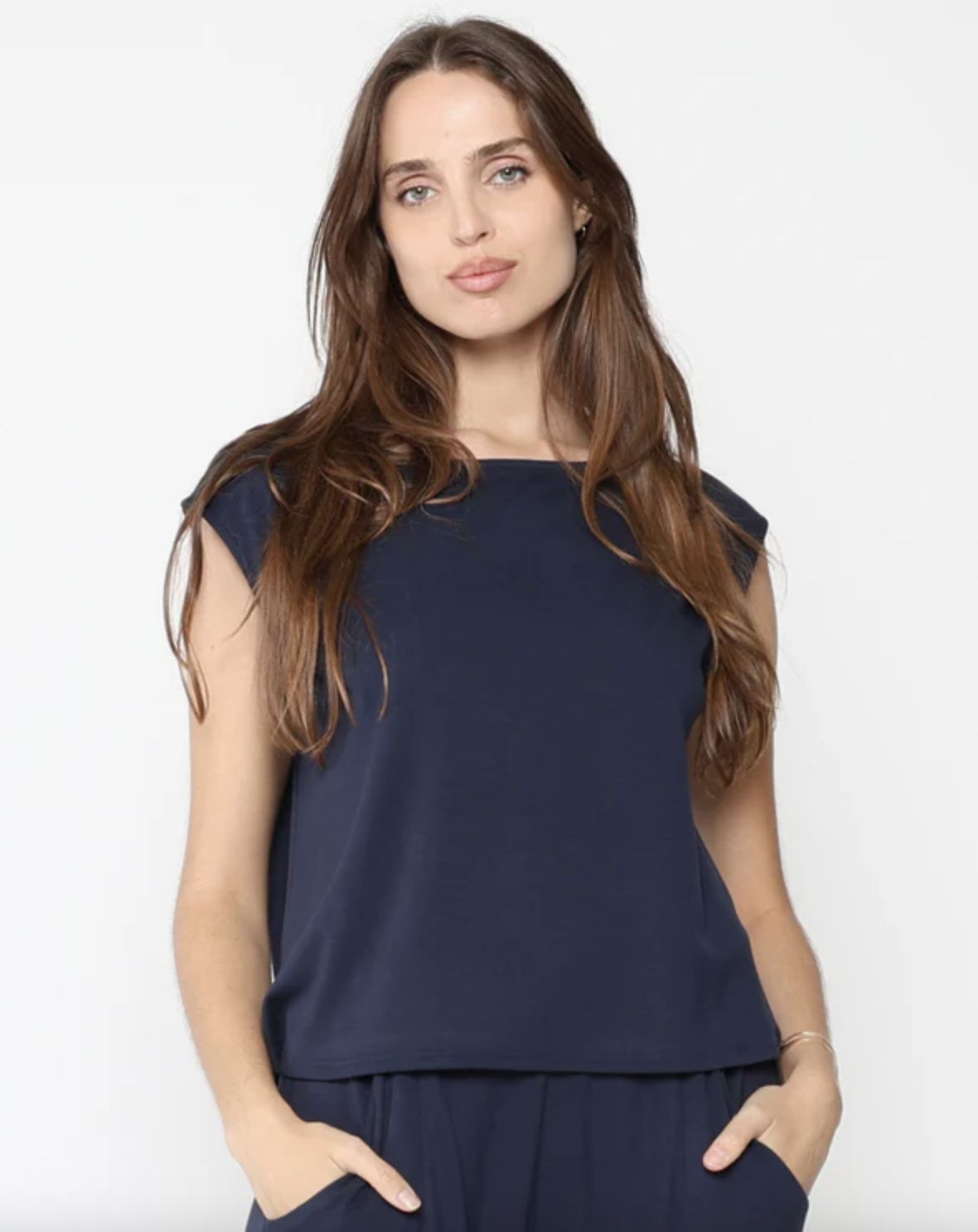 Ripley Rader Jersey Lounge Tank In Navy