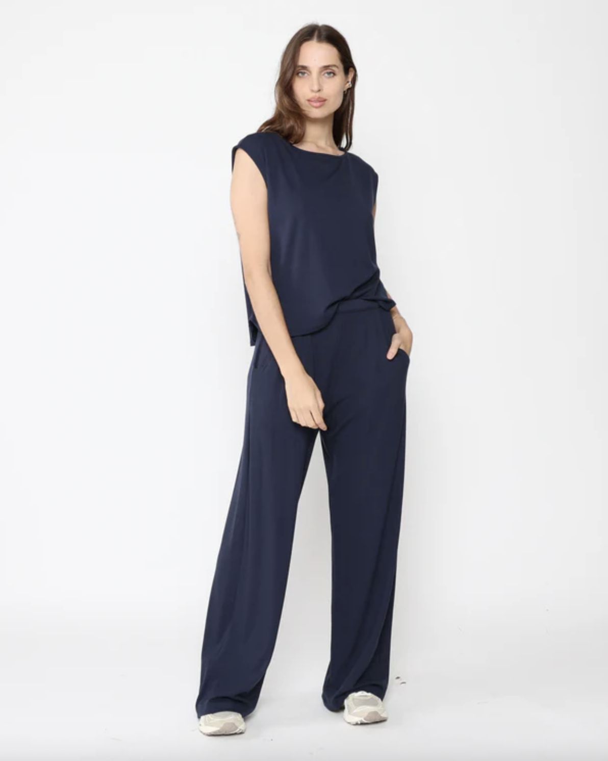 Ripley Rader Jersey Lounge Tank In Navy