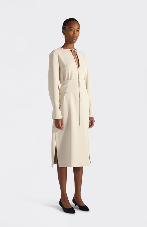 Liviana Conti Long Sleeve Tie Dress
