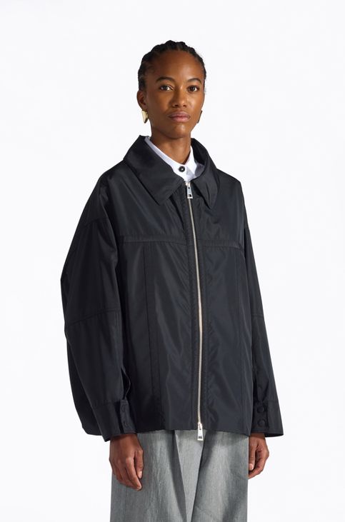 Liviana Conti Maxim Taffeta Jacket, Color: Black, Size: 38