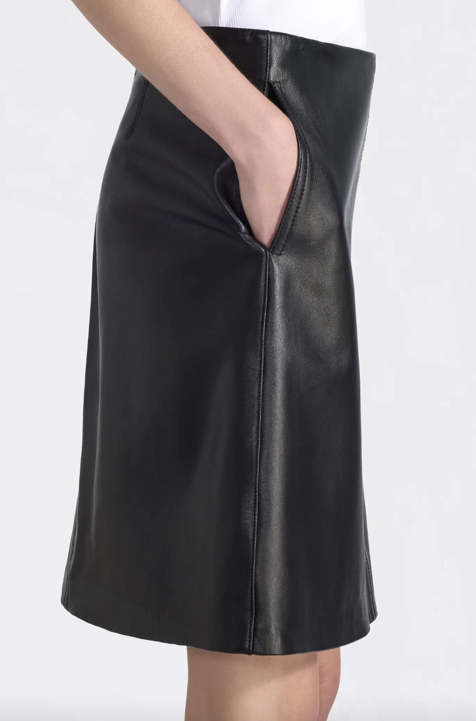 Liviana Conti Leather Skirt